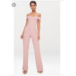PrettyLittleThing Pink Jumpsuit
